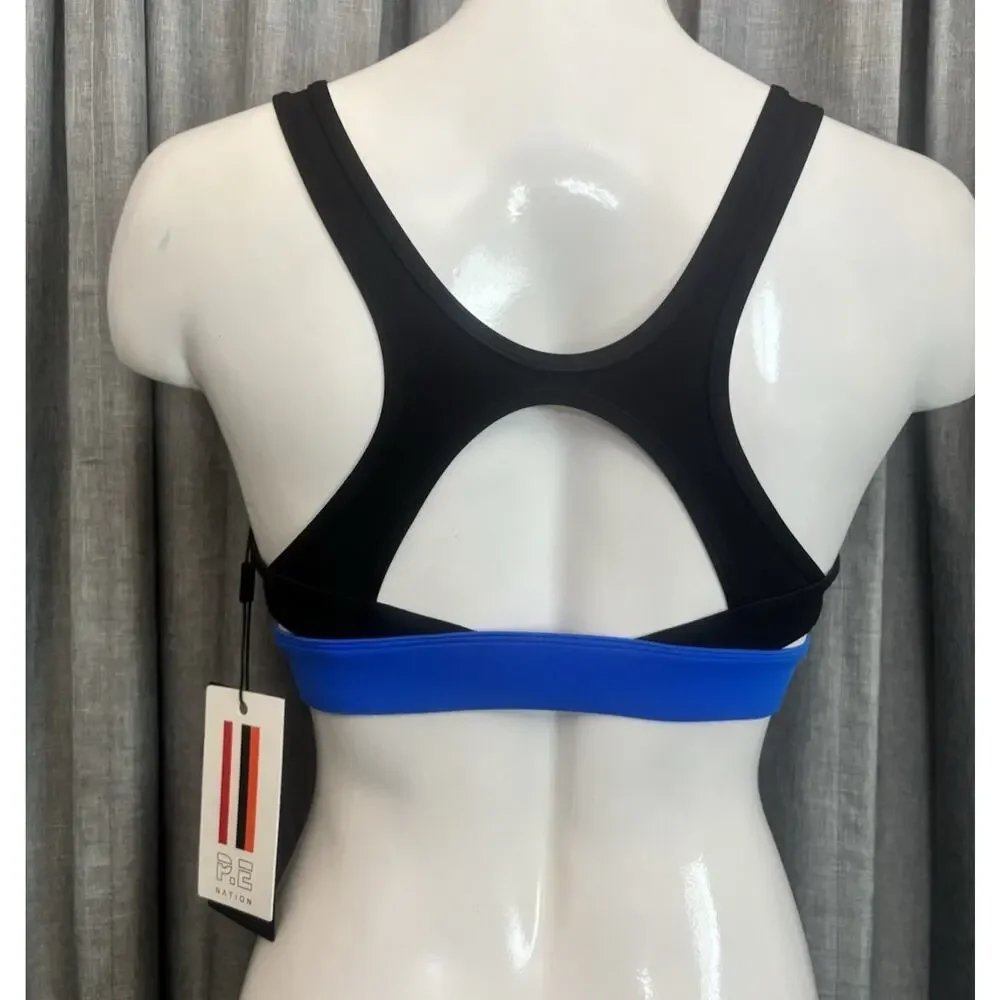 P.E Nation REACTION TIME SPORTS BRA PEARLED IVORY Women’s Size Xsmall NWT - Picture 2 of 13